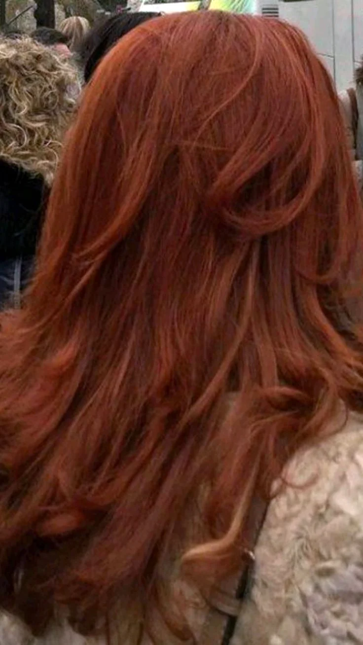 Рыжая краска на темные волосы