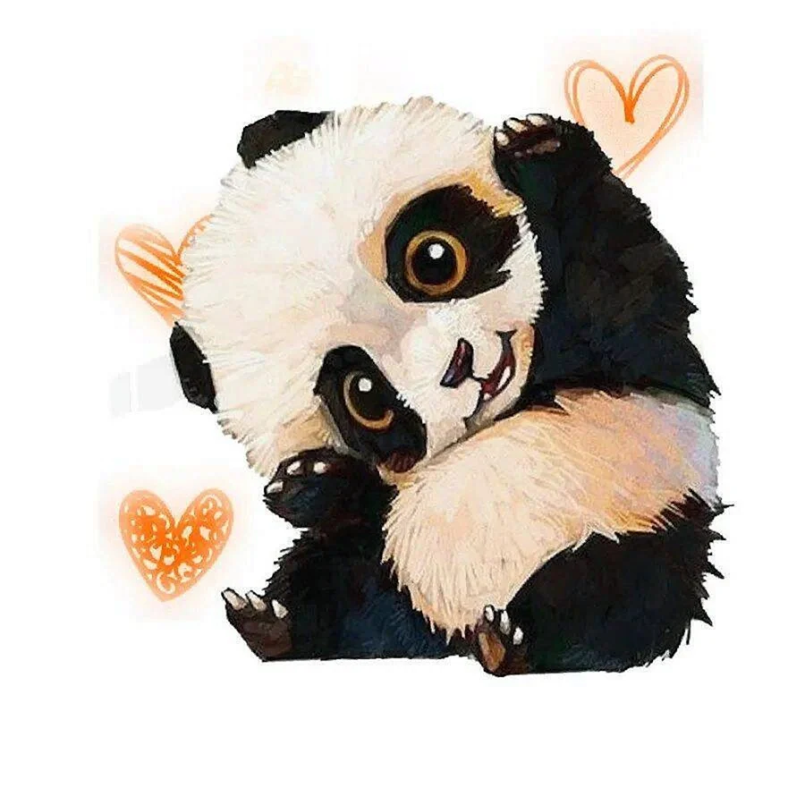 Милая панда арт