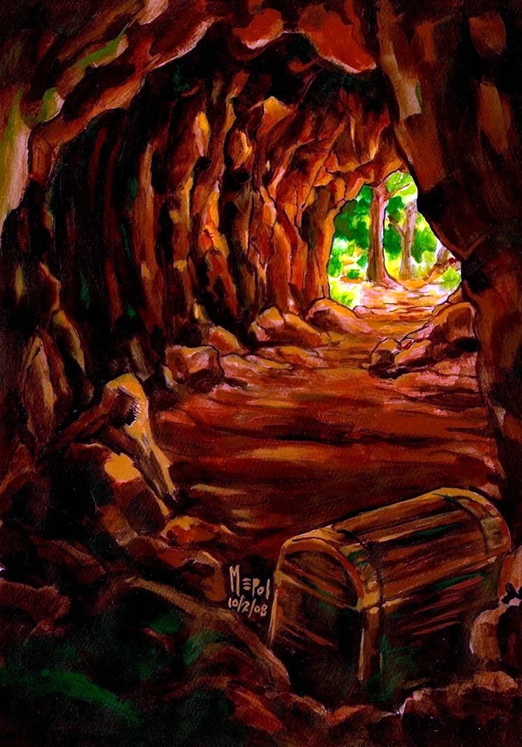 Пещера рисунок