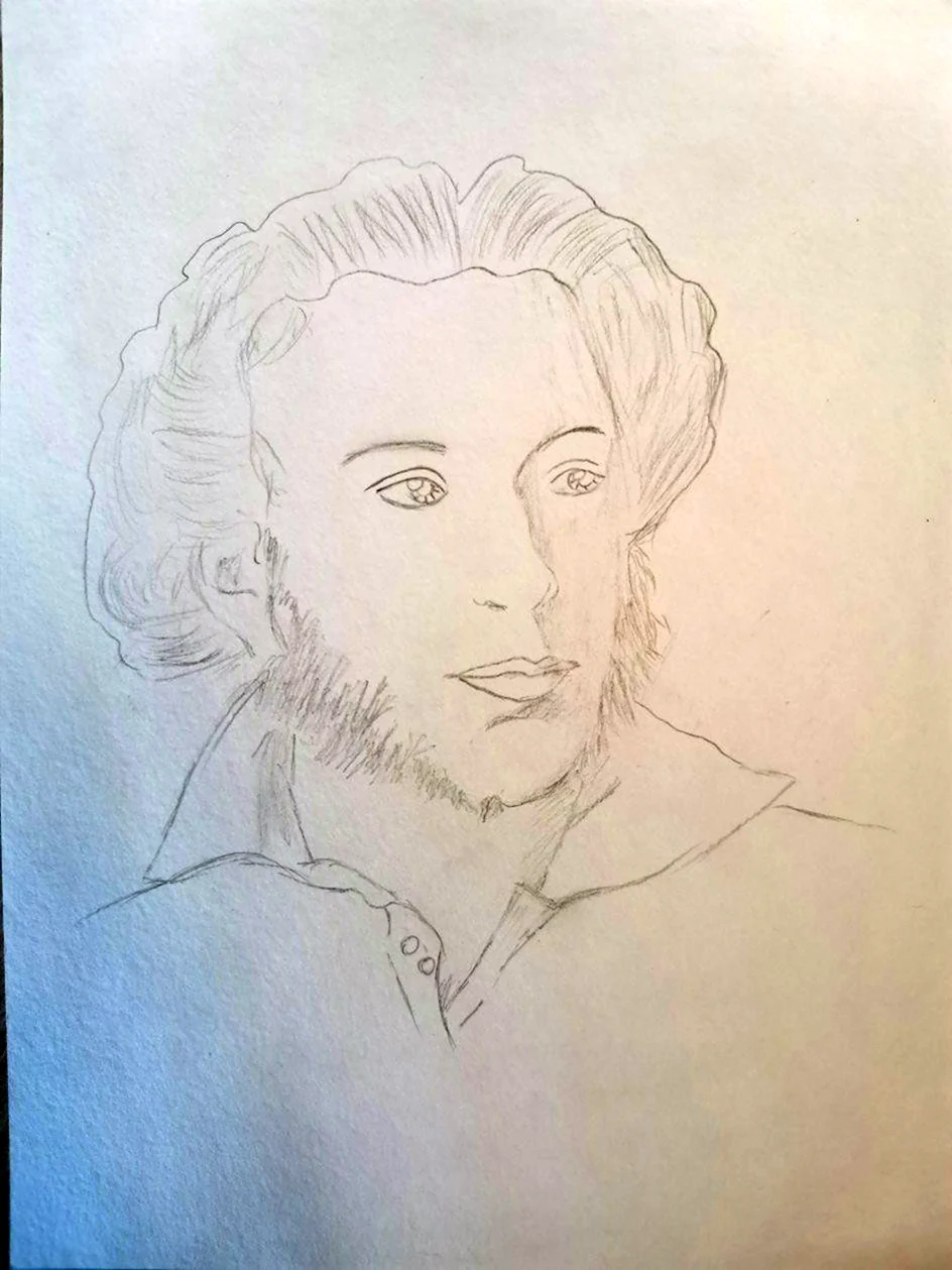 Пушкин легкий портрет