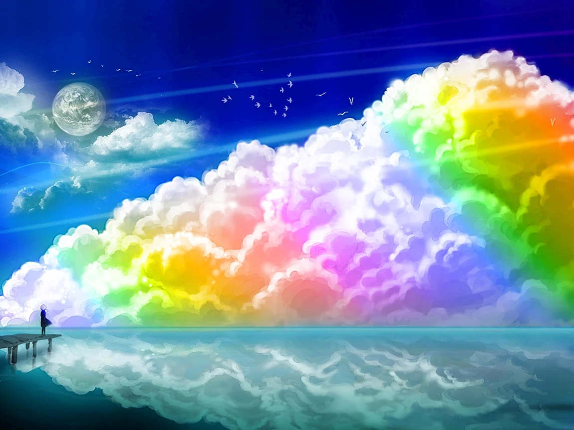 Разноцветные облака