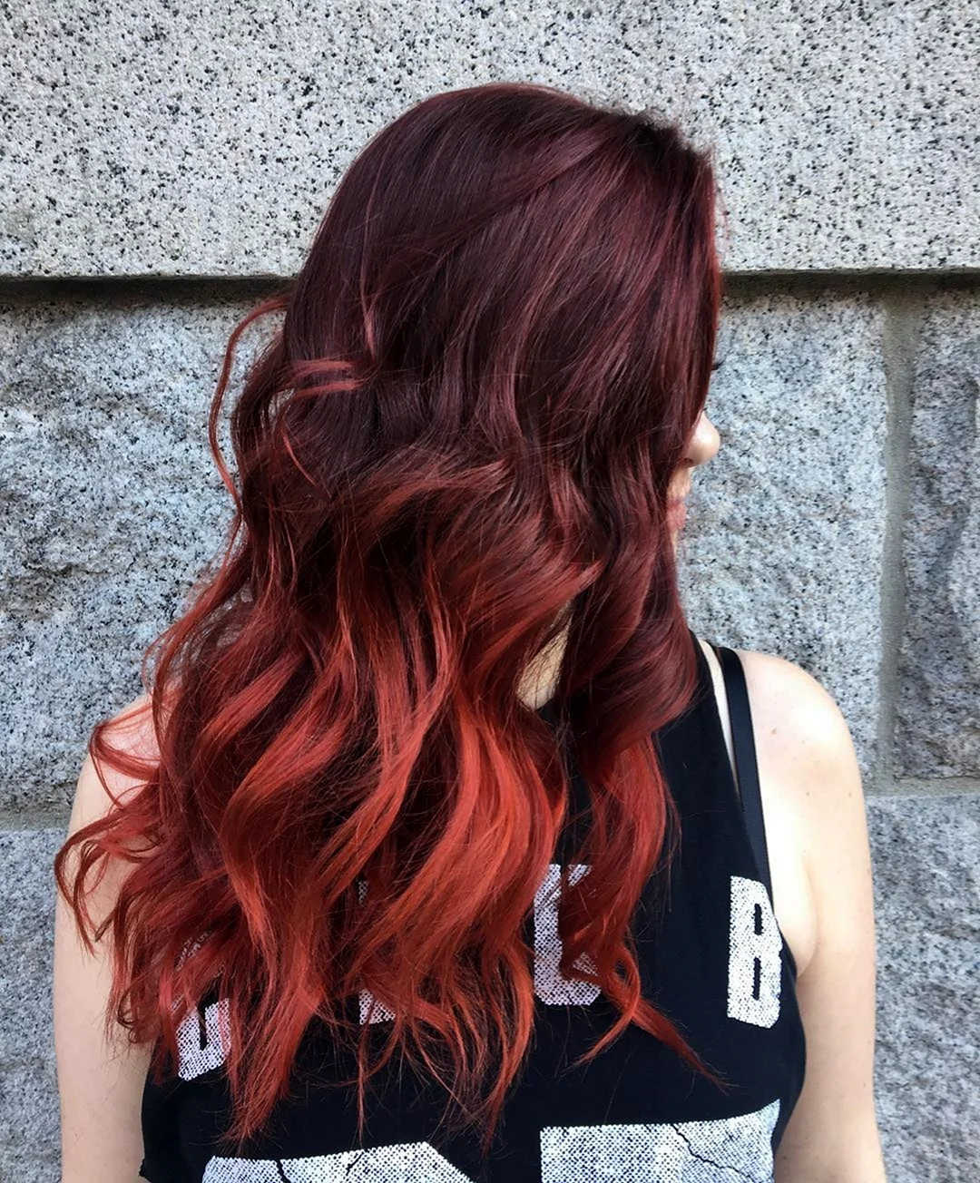 Red Ombre hair