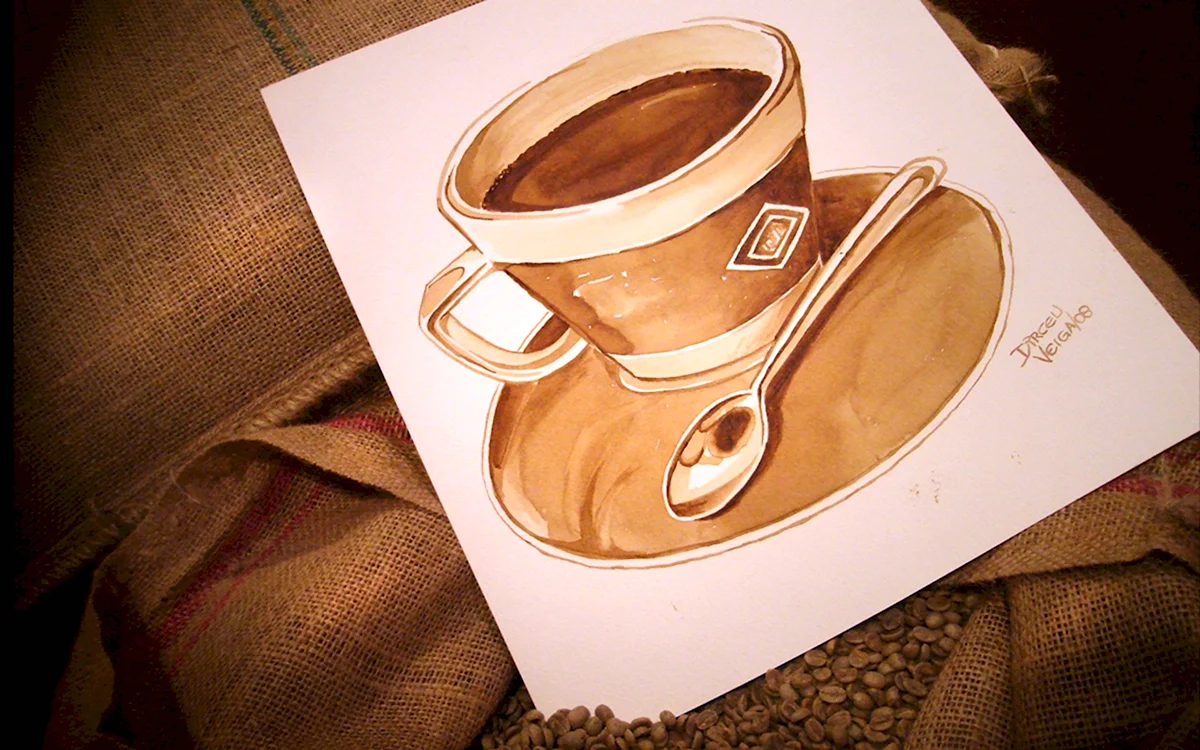 Рисование кофе