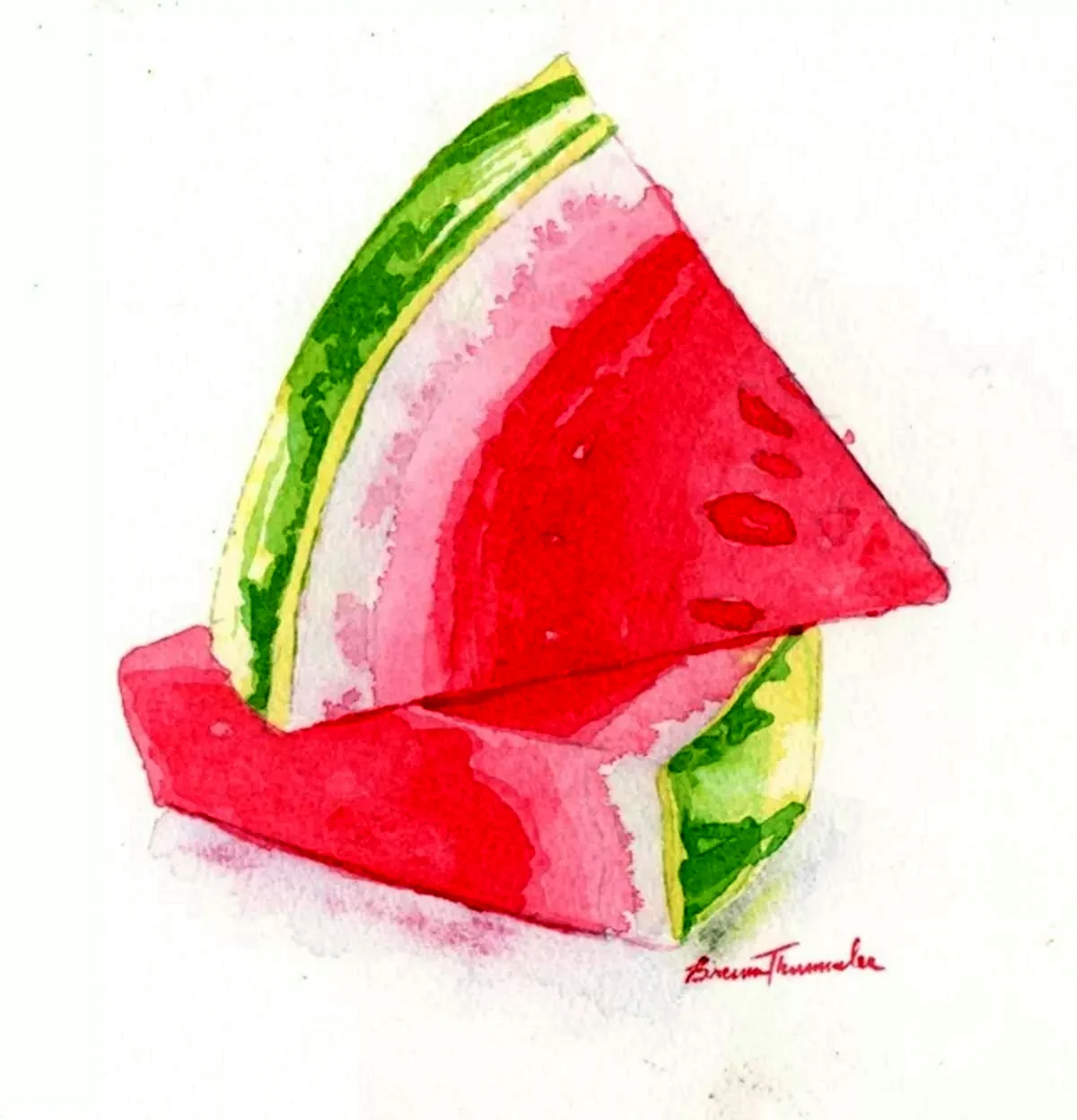 Рисунки акварелью