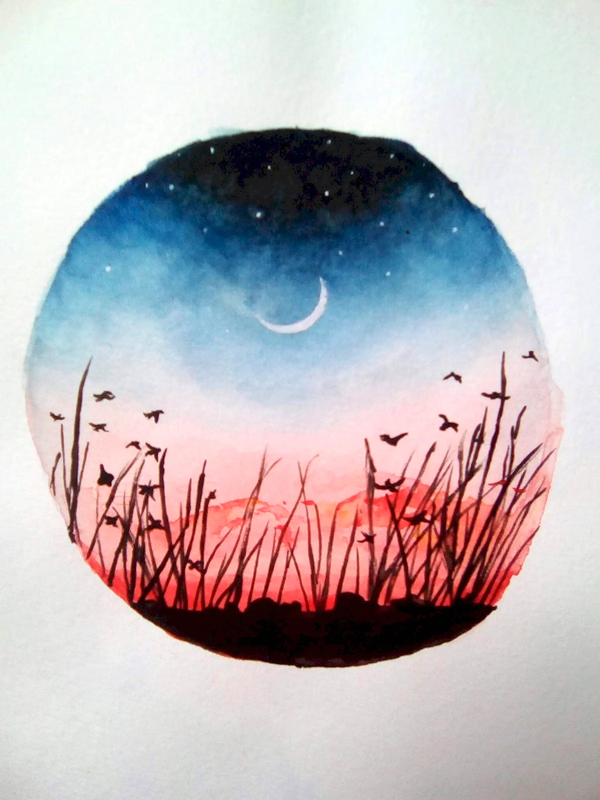 Рисунки акварелью для срисовки