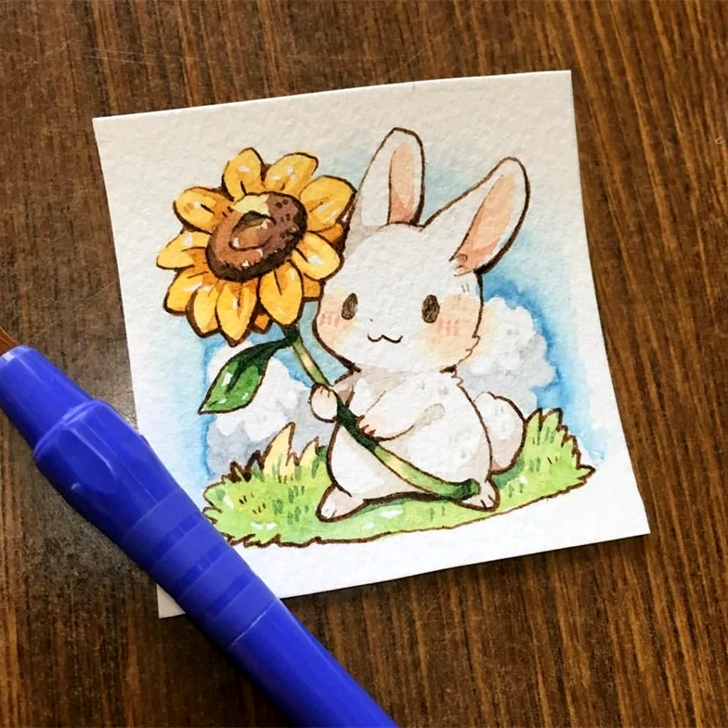 Рисунки для срисовки фломастерами
