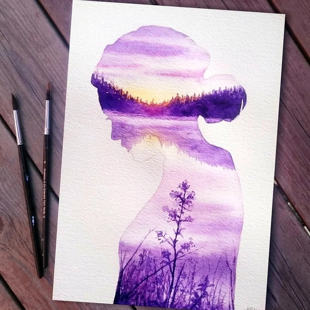 Рисунки для срисовки красками
