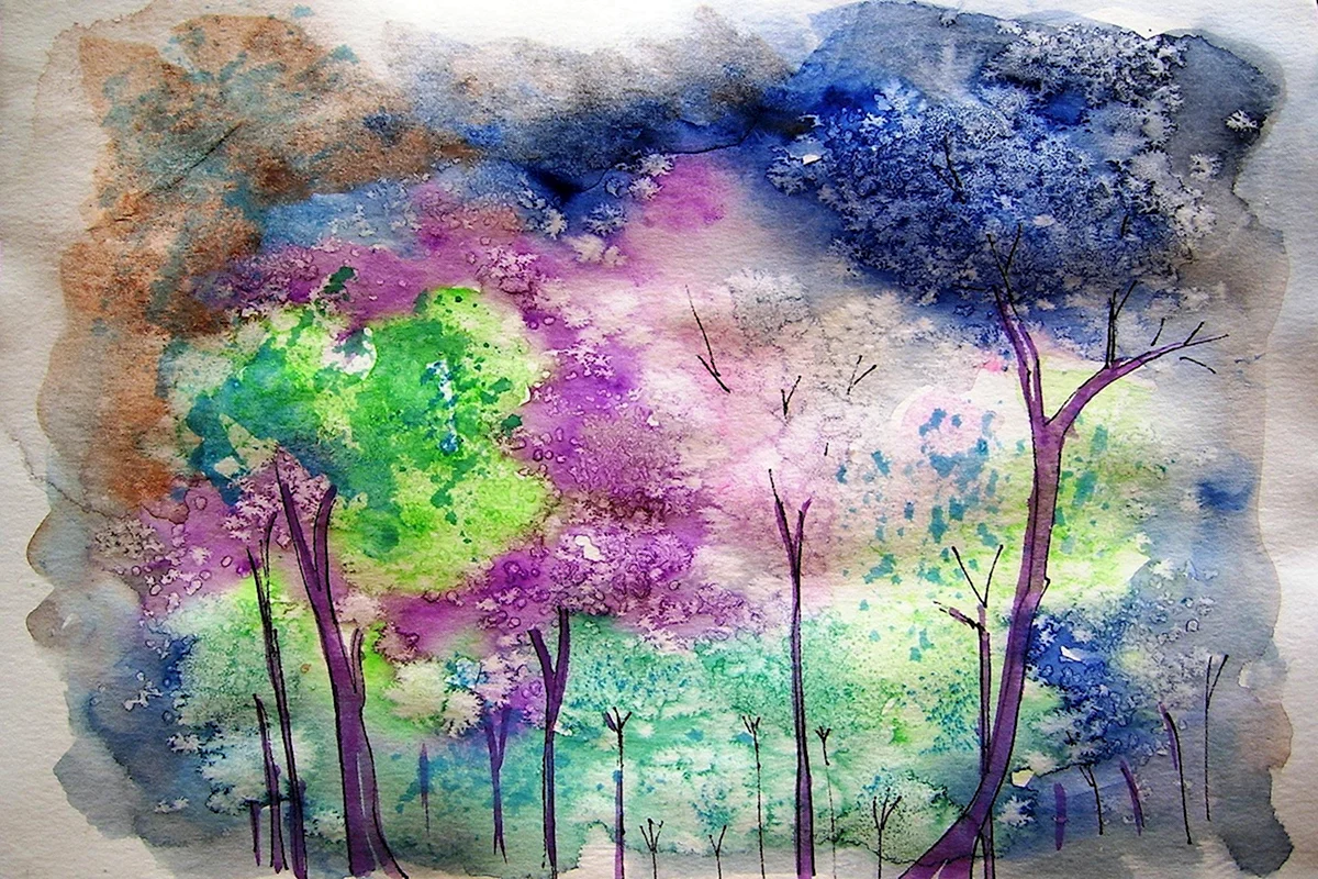 Рисунки красками