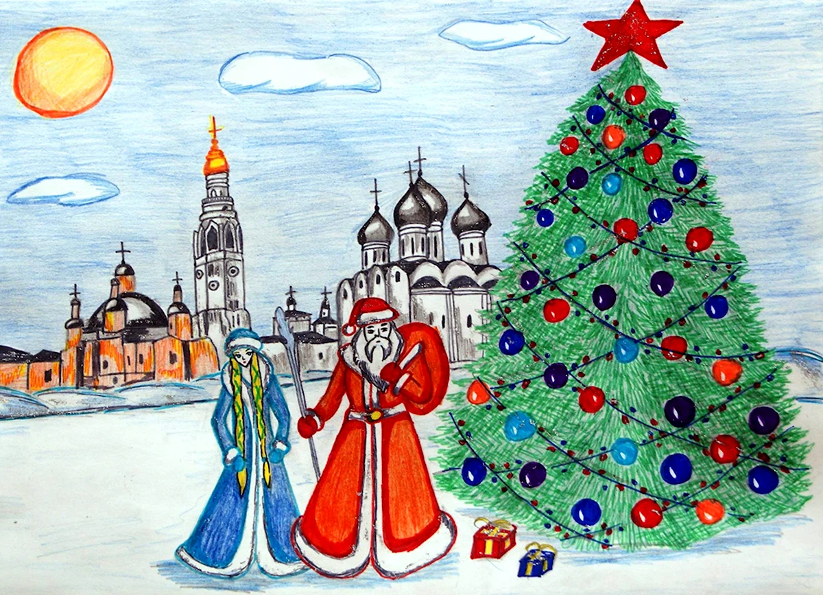 Рисунки на новый год