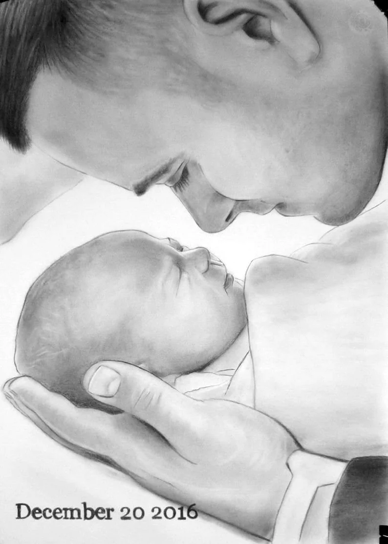 Рисунок карандашом для рапы