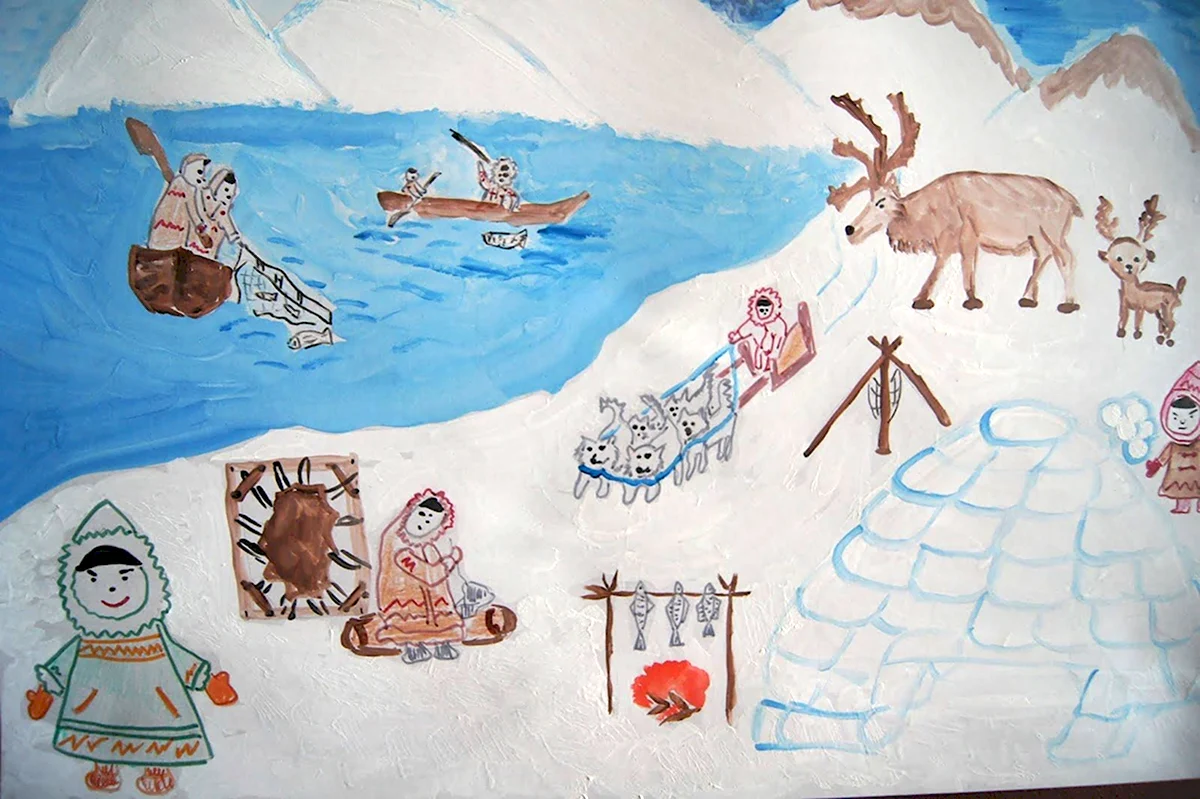 Рисунок на день Чукотки