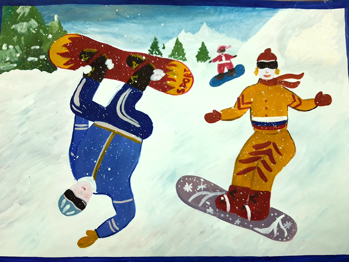 Рисунок на спортивную тему