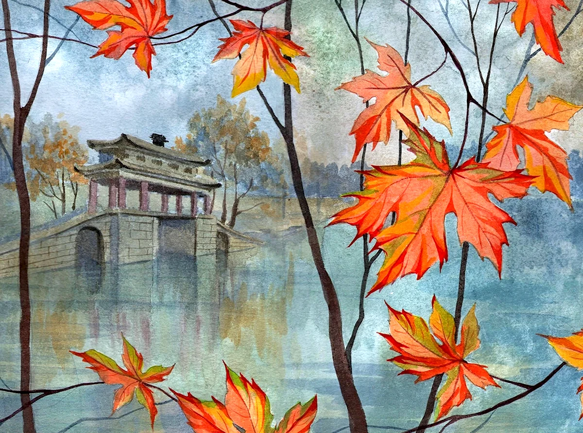 Рисунок на тему осень