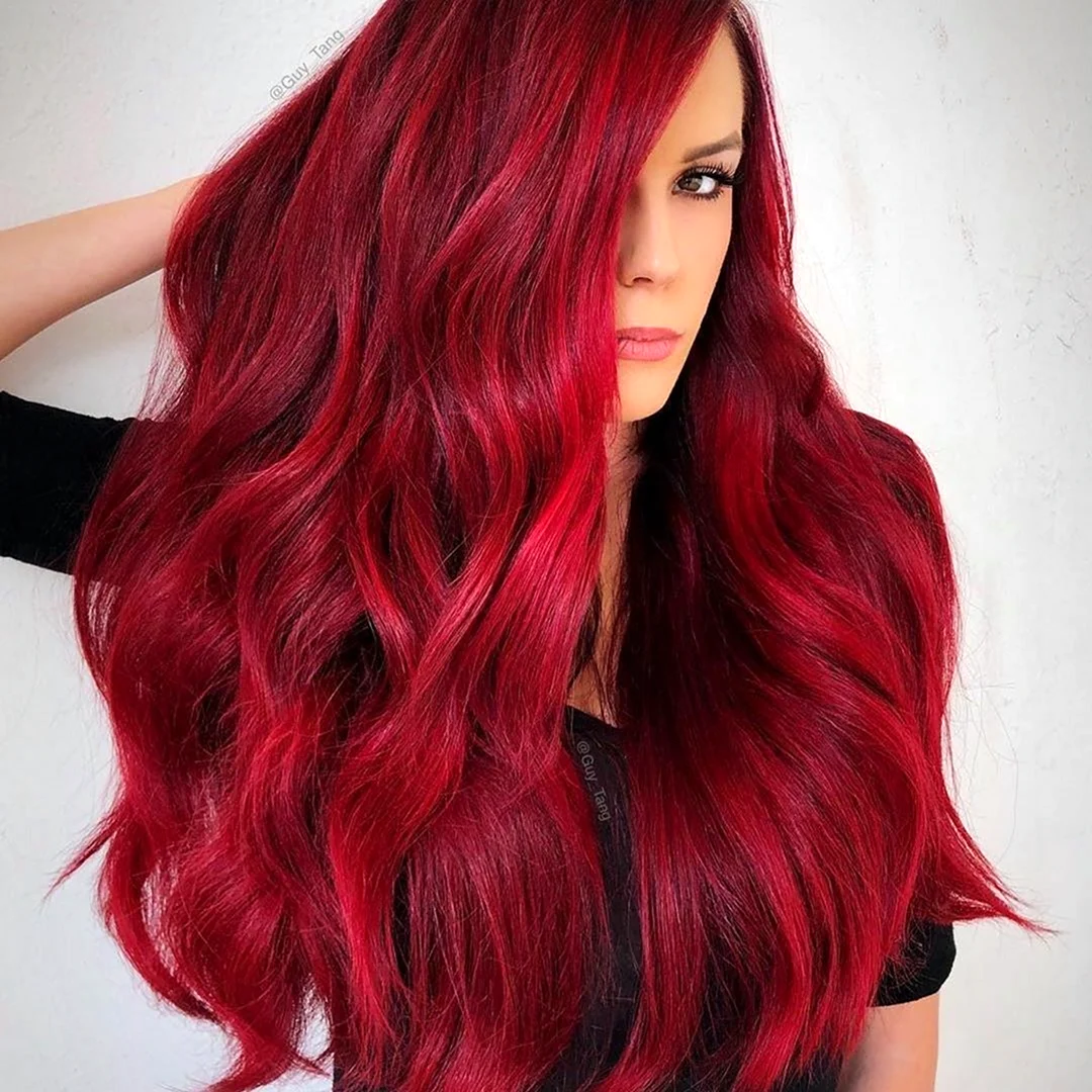 Красный рубин цвет волос