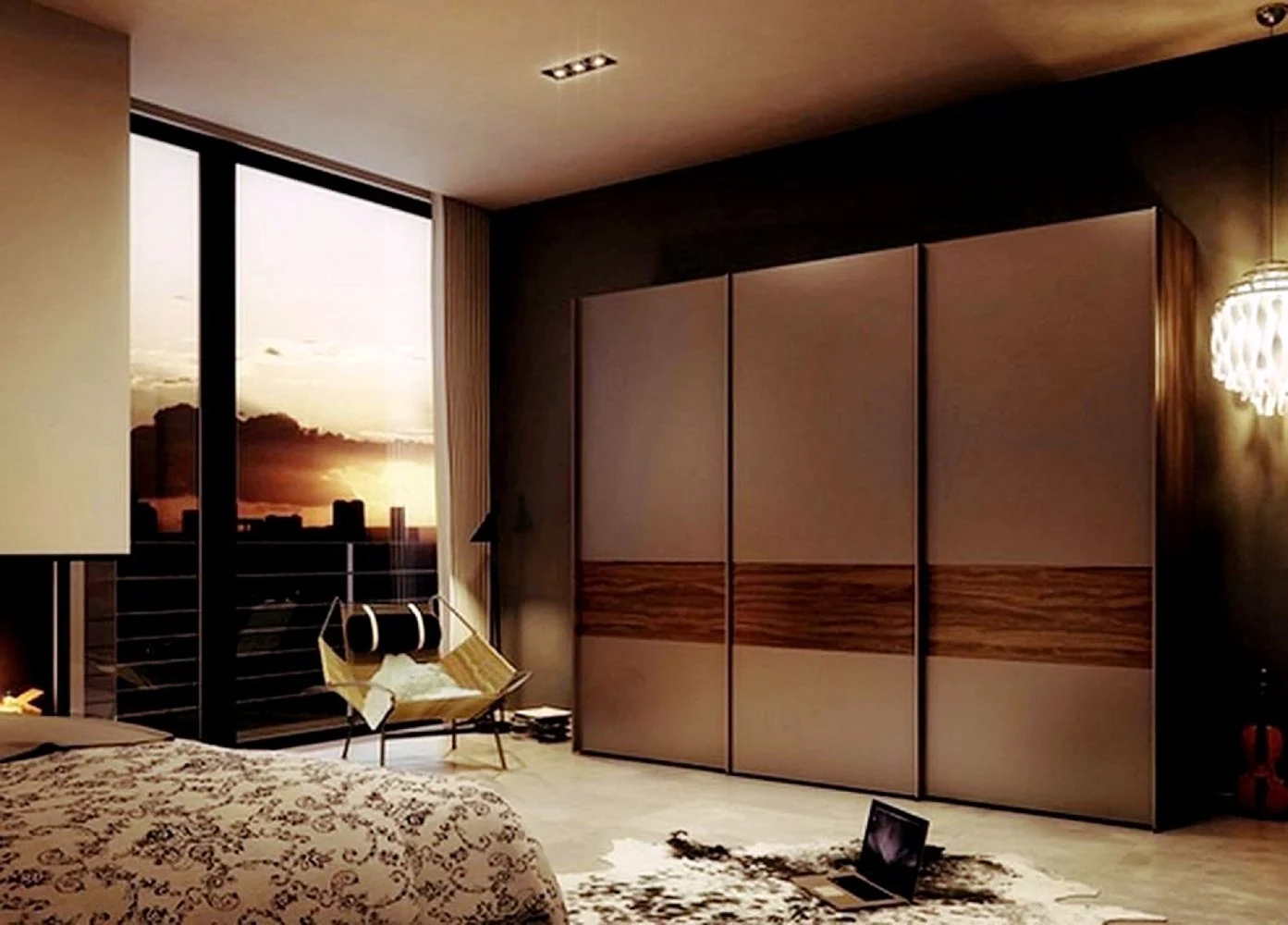 Шкафы купе в спальню современный дизайн