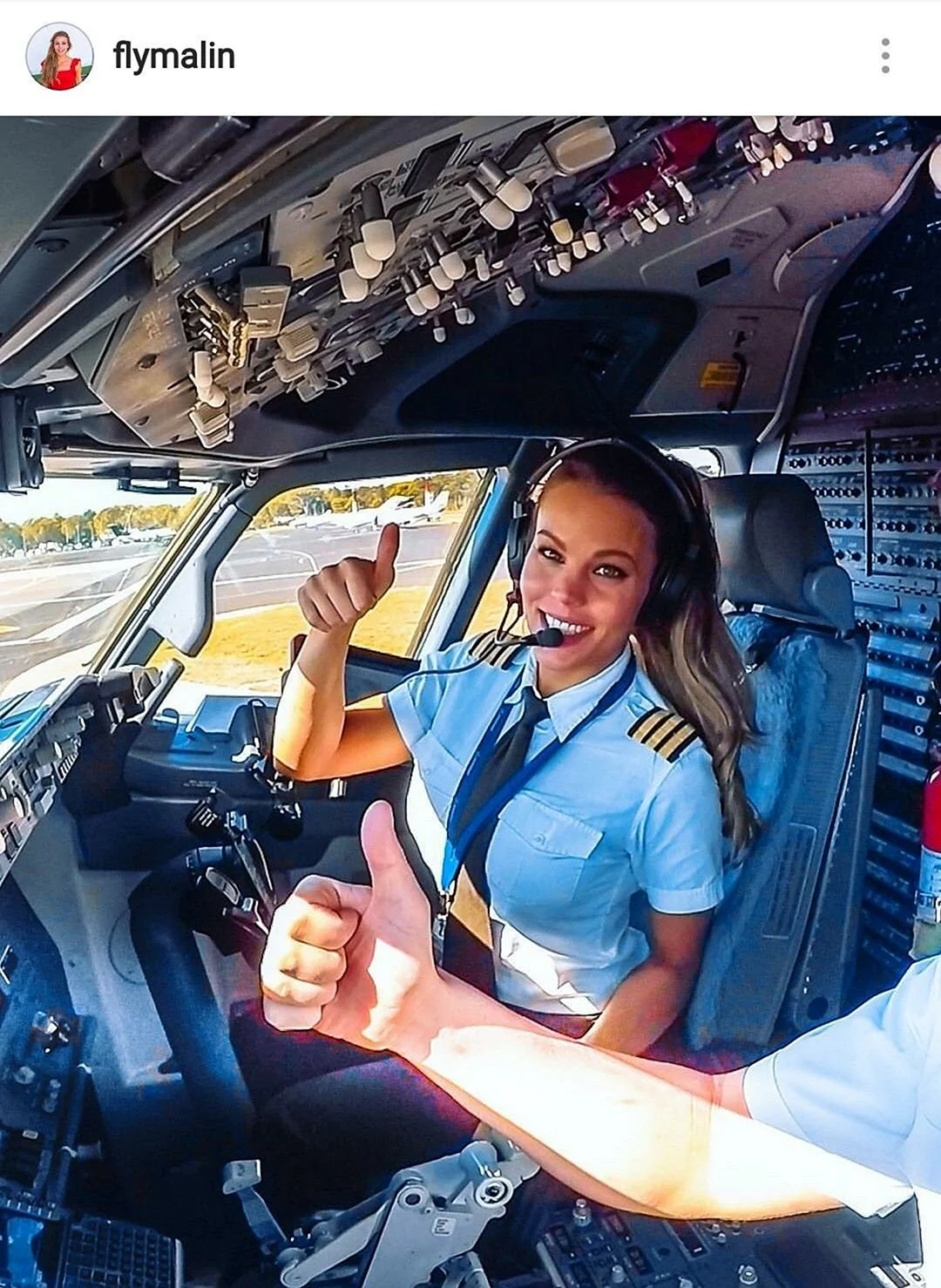 Шведка Малин Рюдквист - пилот Boeing