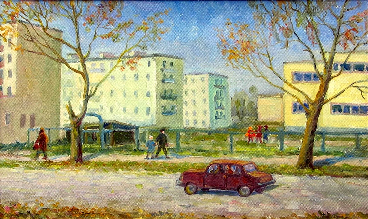 Советская живопись город