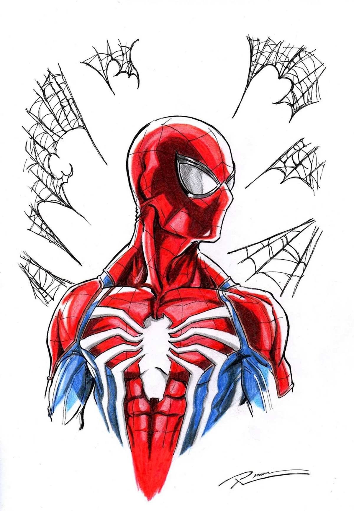 Spider man скетч