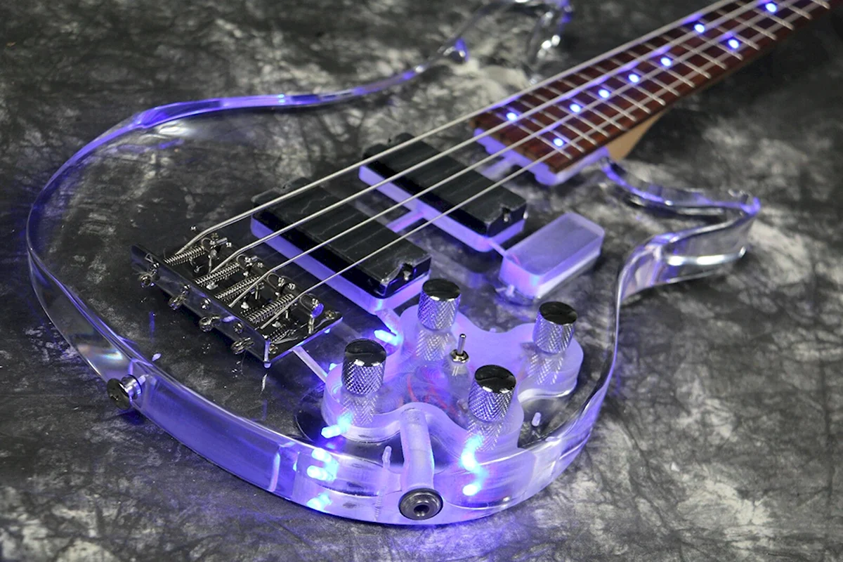 Starshine SR-MST-203 St Full Acrylic led Light Electric Guitar