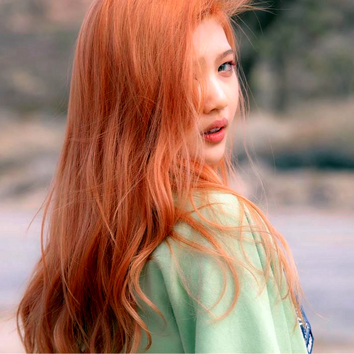 Нежно рыжий цвет волос