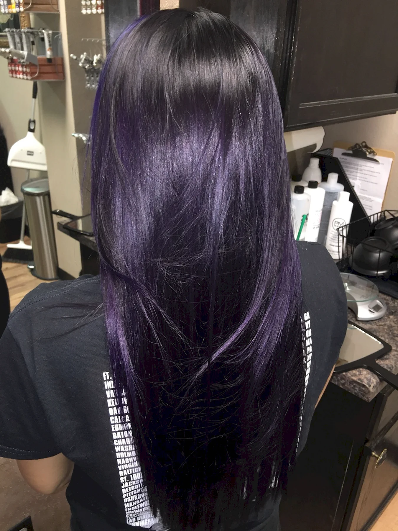 Фиолетовая краска для темных волос