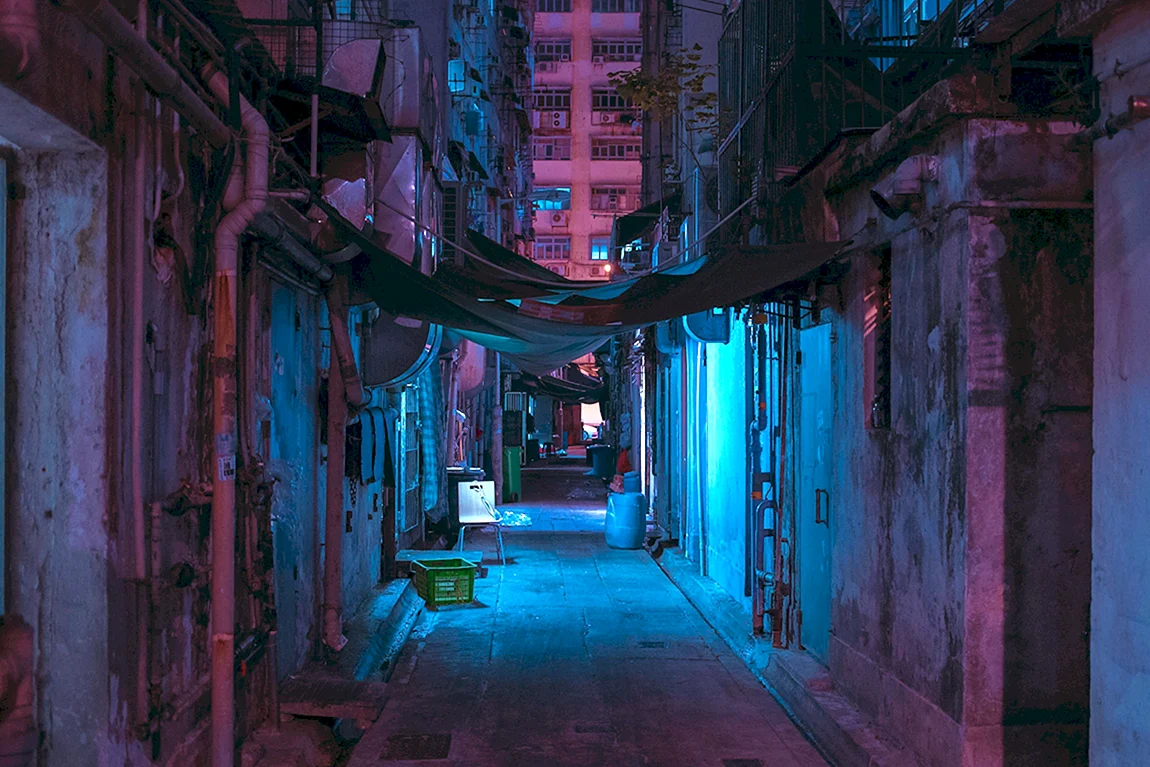 Темный переулок Cyberpunk 2077