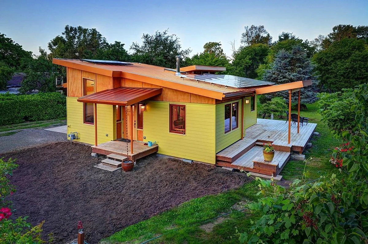Tiny House с односкатной крышей