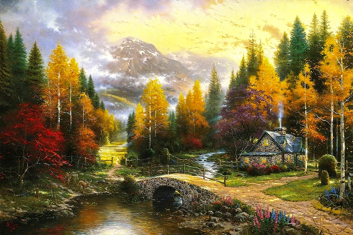 Томас Кинкаде осень