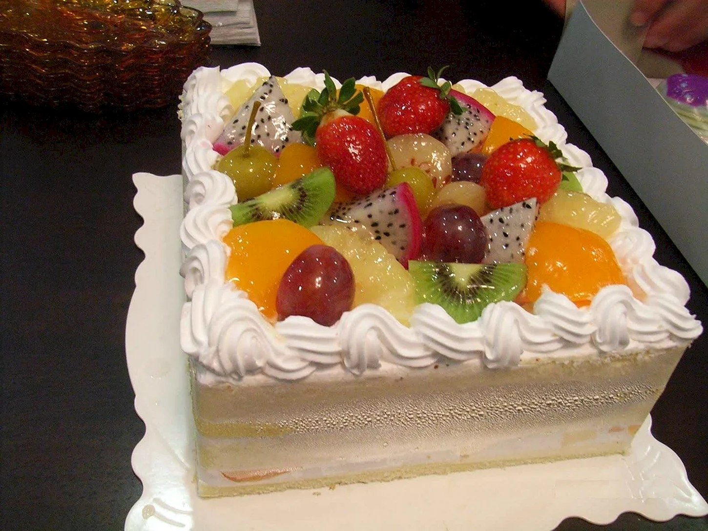 Фруктовый торт с желатином без выпечки (76 фото)