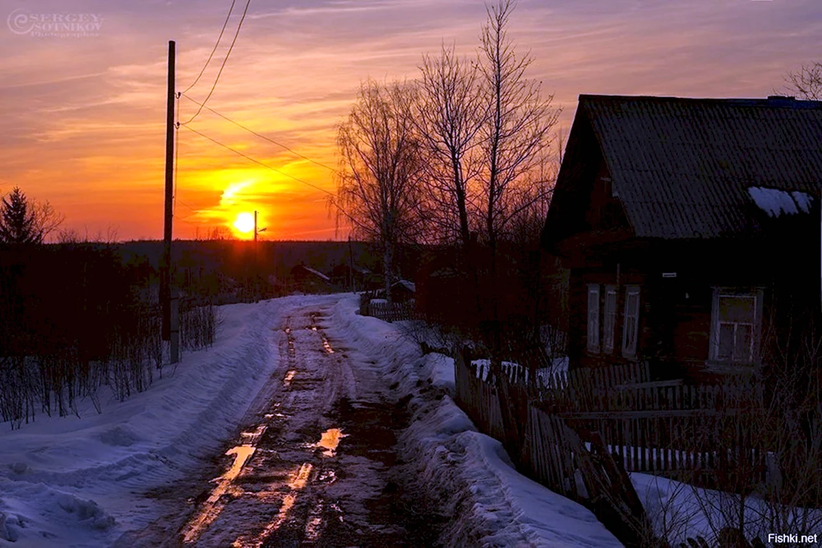 Вечер в деревне (38 фото)