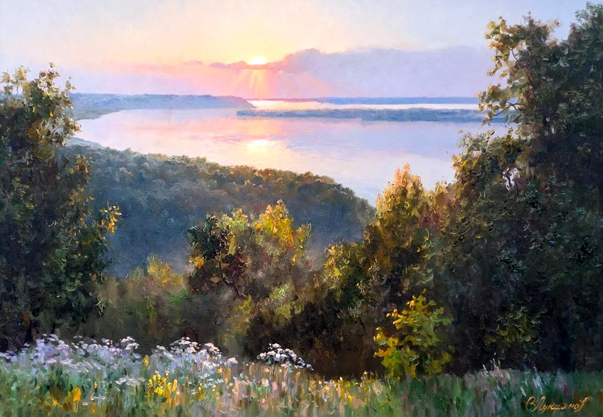 Викентий Лукиянов берег реки Волги