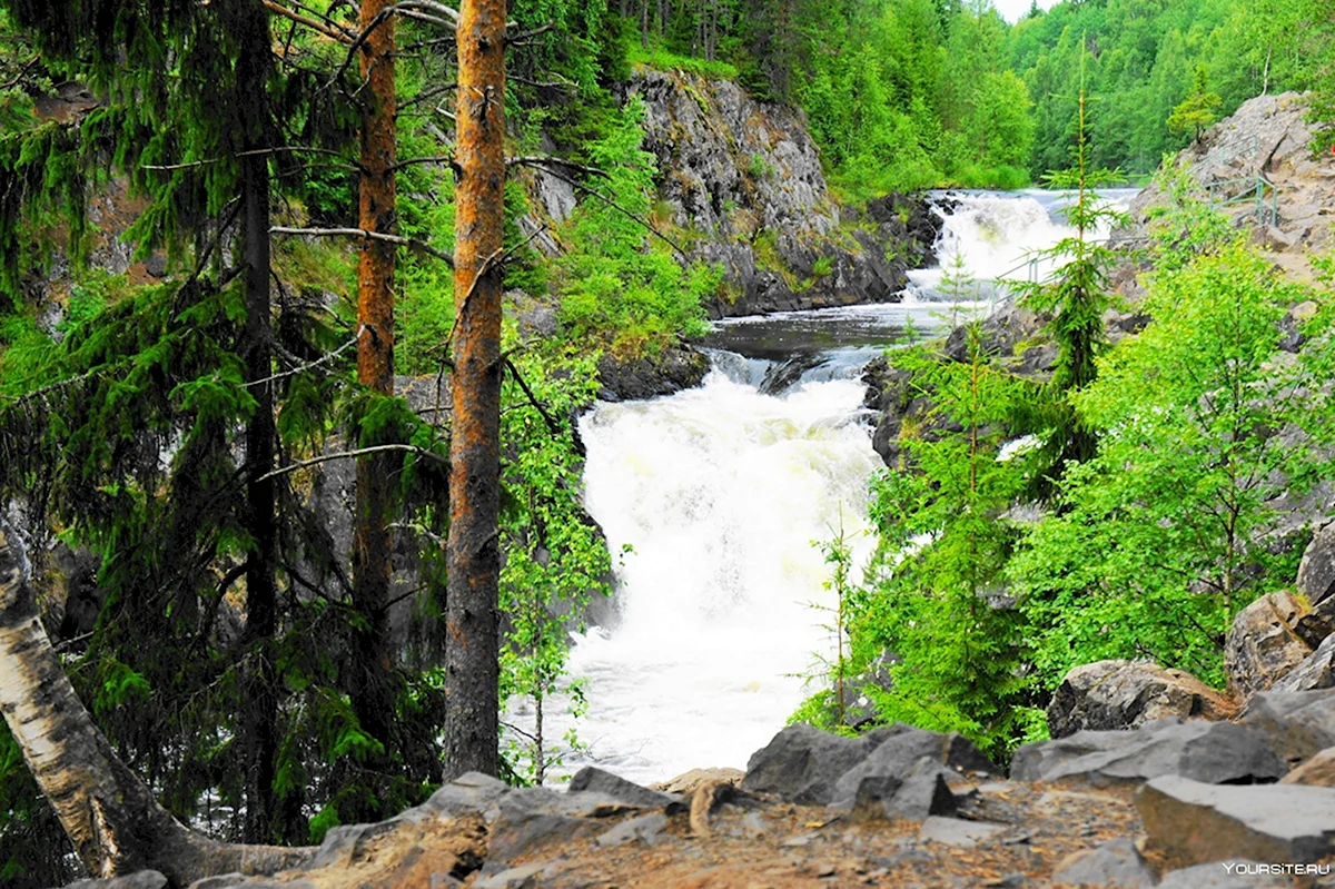 Водопад кивач (28 фото)