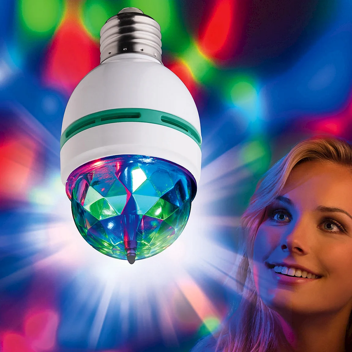 Вращающаяся led диско-лампа Full Color Rotating Lamp