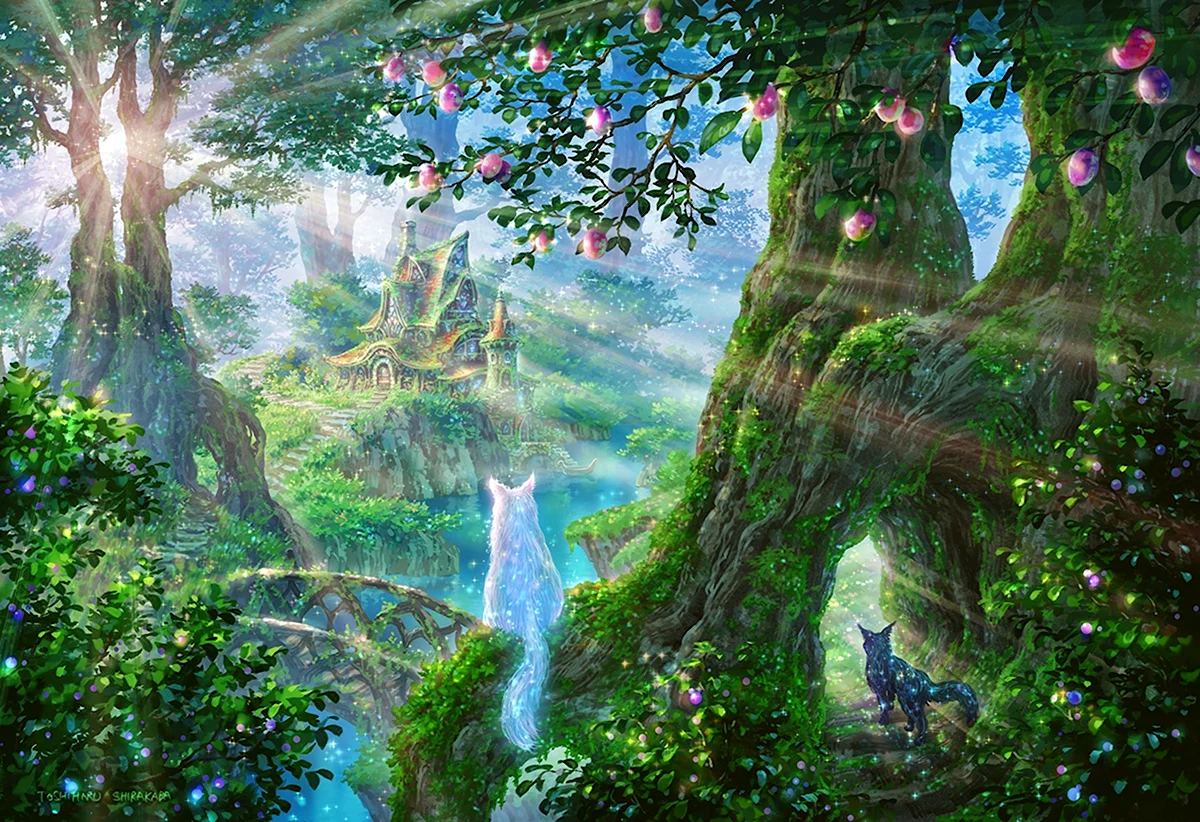 Заколдованный лес аниме